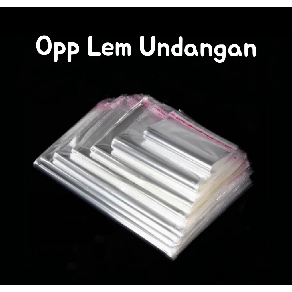 

TERMURAH Plastik OPP Seal / Plastik Lem / OPP Baju / OPP Makanan Uk.13.5x22,14x22,14.5x22,15x22,15.5x22