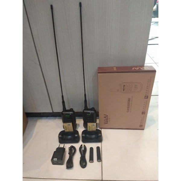 Walkie talkie ht WLN KD - C 100 paket antena panjang 35 cm