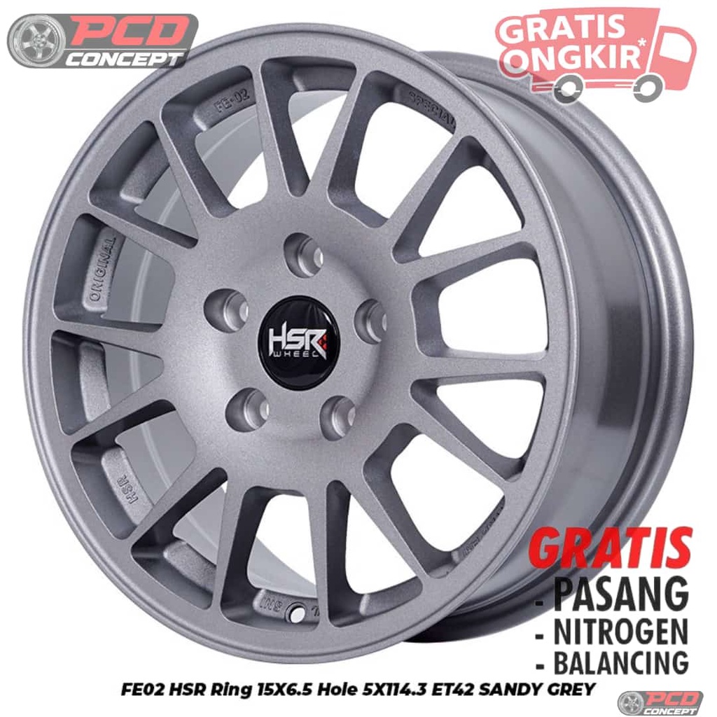 VELG RACING R15 LUXIO NEW CARRY GRAND MAX HSR FE02 R15 |VELG MURAH R15
