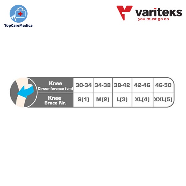 [820] Variteks SS Closed Knee Support (Pelindung Lutut)