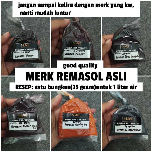Pewarna tie dye Remasol perbungkus 25 gram MERK REMASOL ASLI