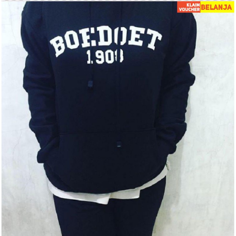 Hoodie/sweater BOEDOET 1908, bahan katun tidak panas dipakai kualitas premium