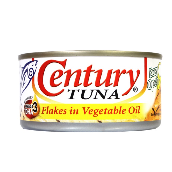 

CENTURY TUNA FLAKES IN VEGETABLE OIL Ikan Kaleng180G