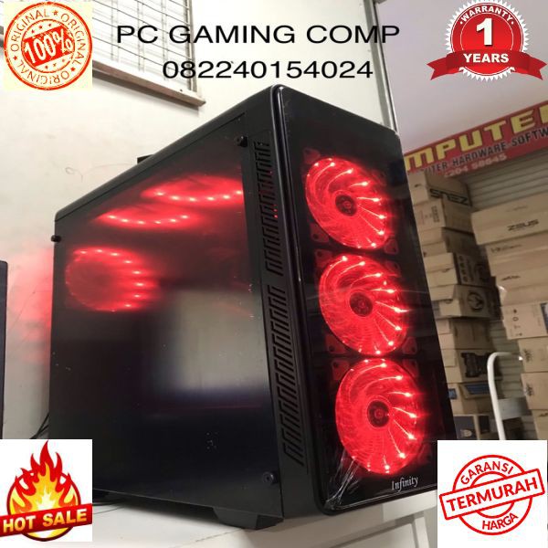 Terlaris PC RAKITAN GAMING Ryzen 7 2700X / GTX1070 8GB / RAM 16GB REQUEST