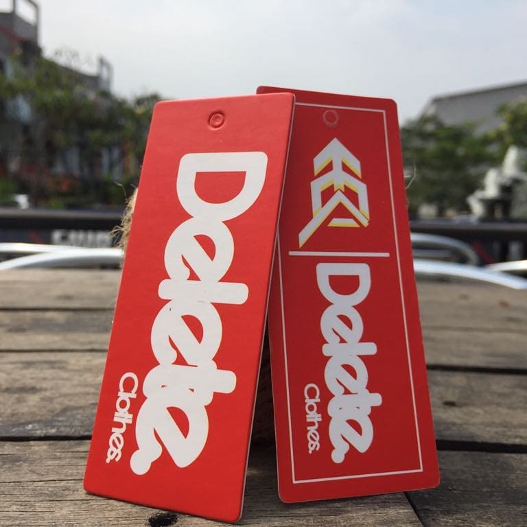 CETAK HANGTAG BAJU HANG TAG PAKAIAN LABEL KAOS TAS CELANA PERSEGI CUSTOM DESAIN 1 SISI MURAH-4