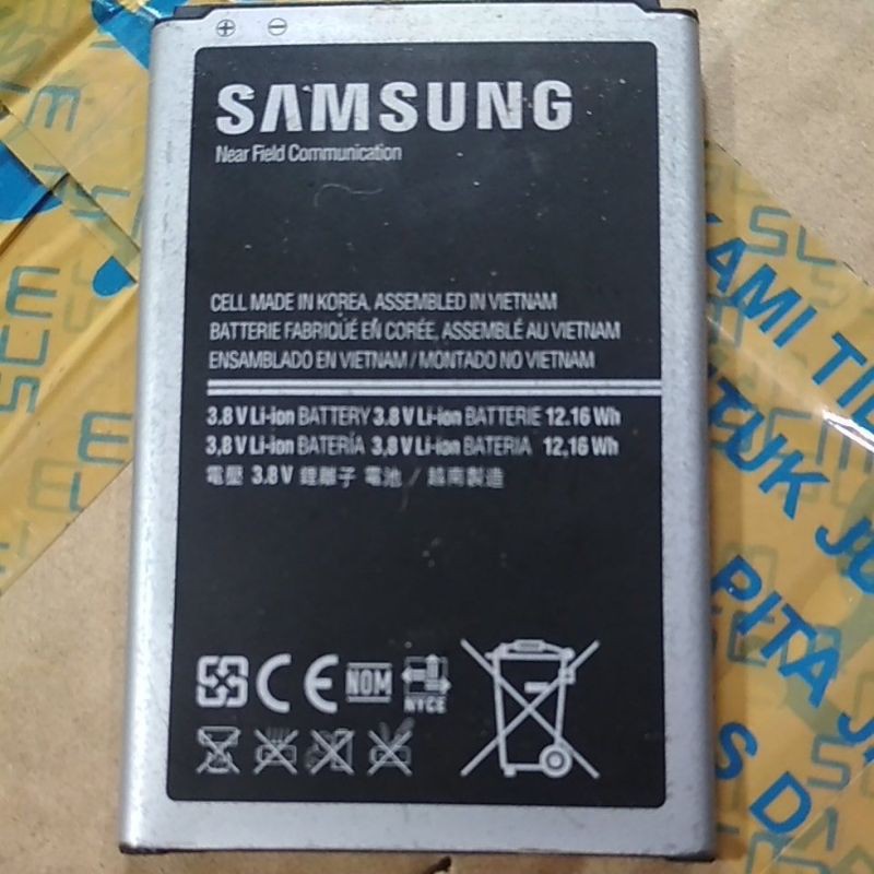 batrei samsung note 3 ori bekas