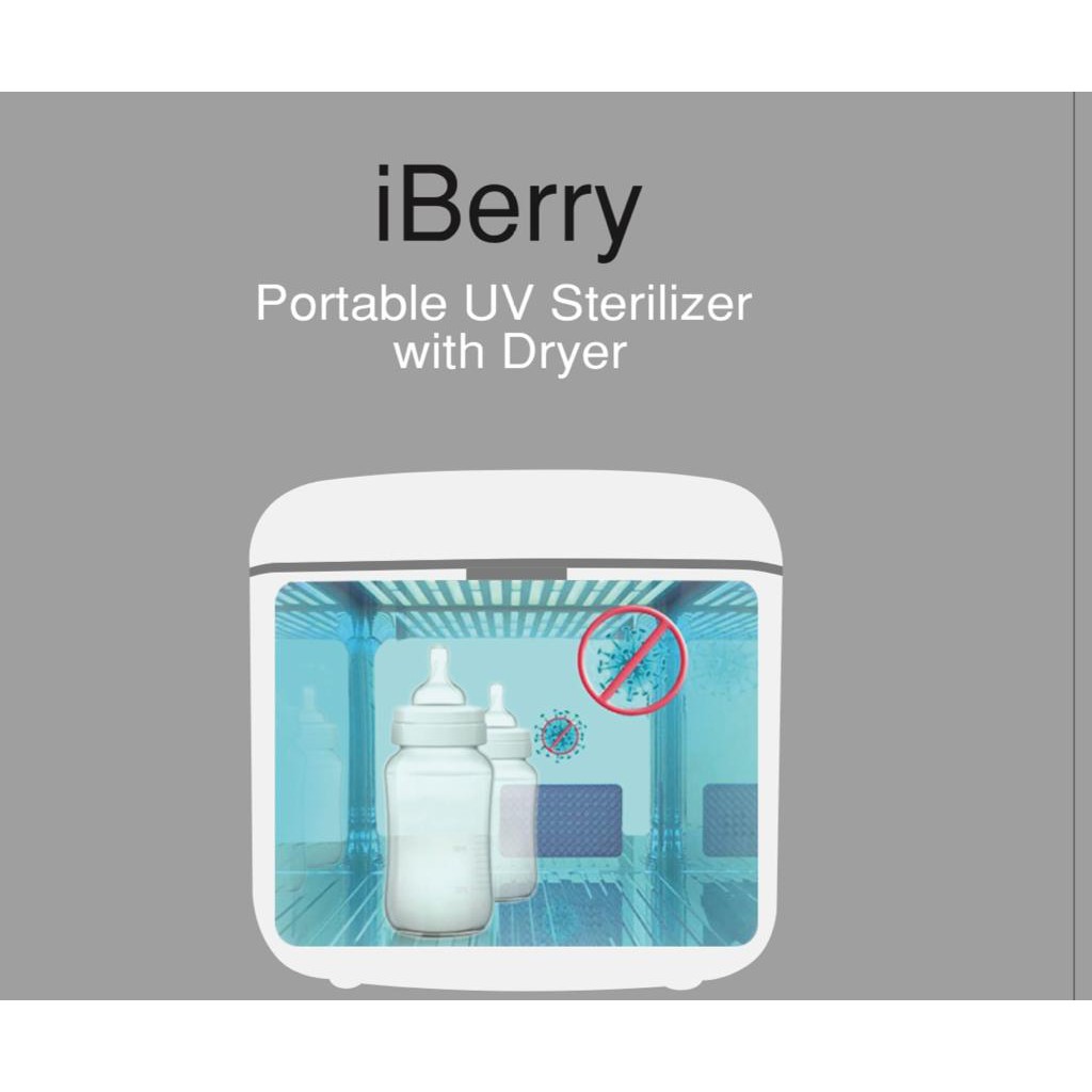 iBerry Portable UV Sterilizer with Dryer 10L - Steriliser Bayi Disinfection Disinfectant Kotak Pembersih