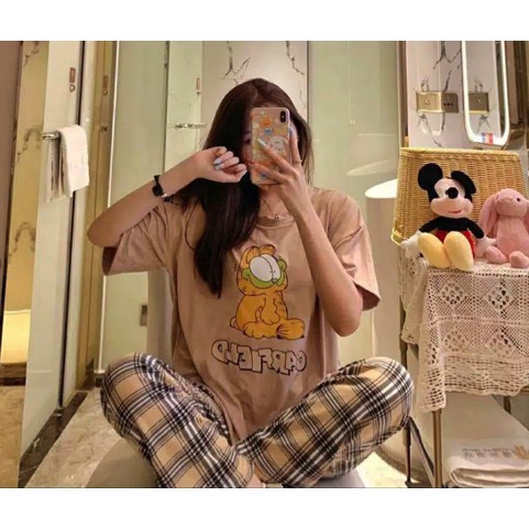 [ROZIE.WEAR] PIYAMA KOREA ORIGINAL/PAJAMAS IMPORT/SETELAN KOREA/TIDAK NERAWANG/JOGER KOREA/BAJU TIDUR-W13