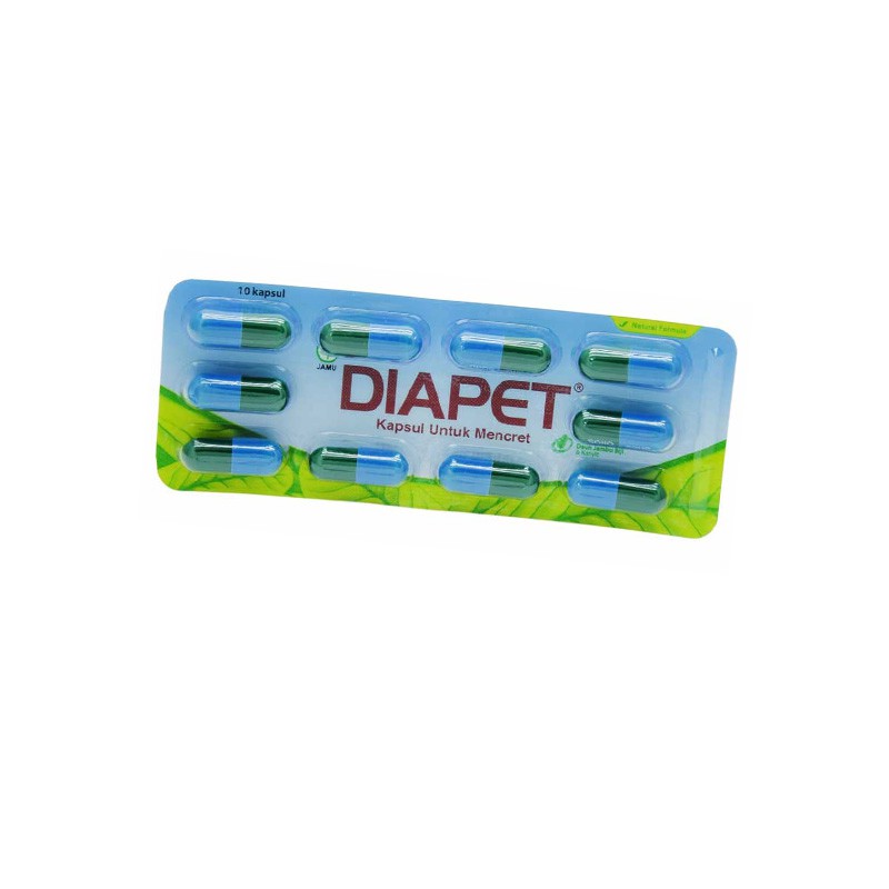 [ECER] Diapet Untuk Diare 1 Strip Isi 10 Kapsul