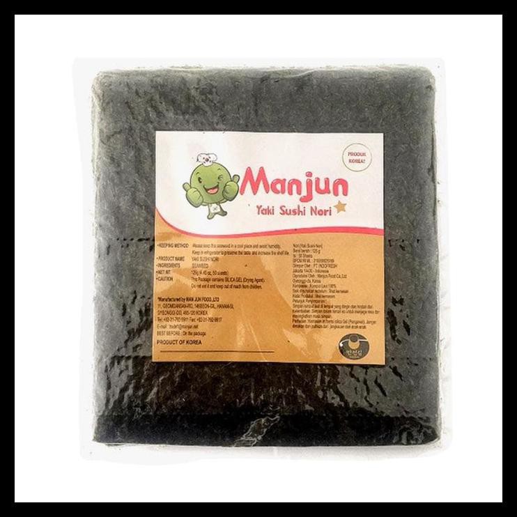 

Manjun Sushi Nori Kemasan 50 Lembar Rumput Laut Yaki Sushi Nori