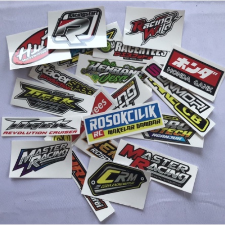 Stiker Motor Honda Gank / Sticker Pack Honda Gank /  Rosok CIlik / Master Racing / Racertees / Racin