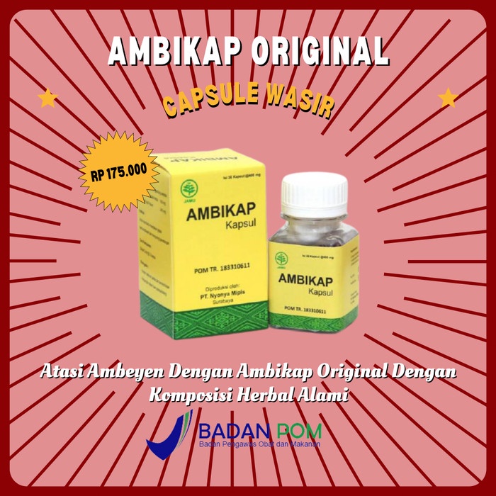 

AMBIKAP - Kapusl Herbal Mengatasi Gejala Wasir Ambeien Susah BAB