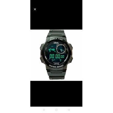 Jam Tangan pria karet Anti Air 337