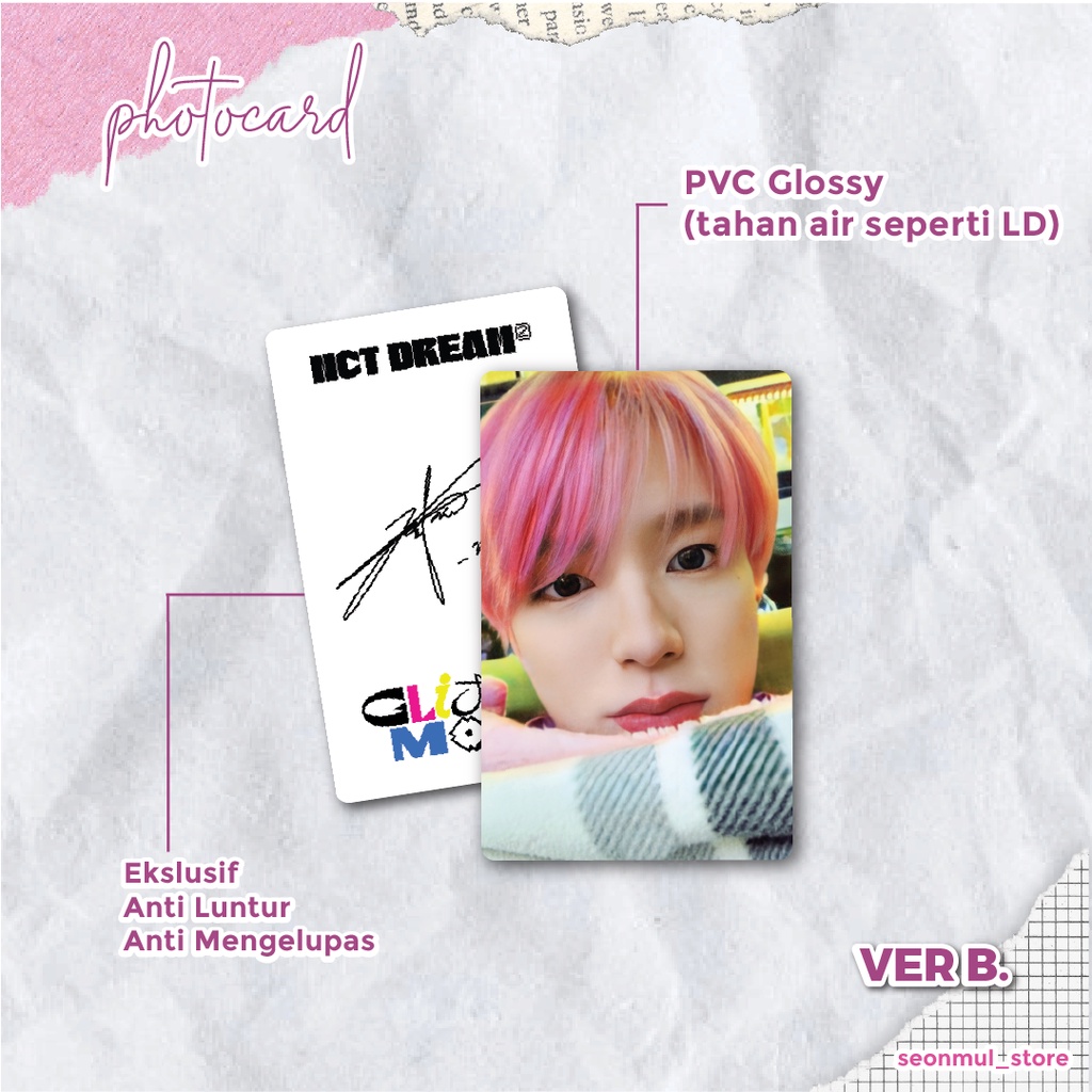 PHOTOCARD PC JENO SELIMUTAN / PC JENO GLITCH VER / PC JENO GLIMO / PC JENO GLITCH MODE / PC JENO BENE SGS /  PC JENO ACRYLIC GAME VER