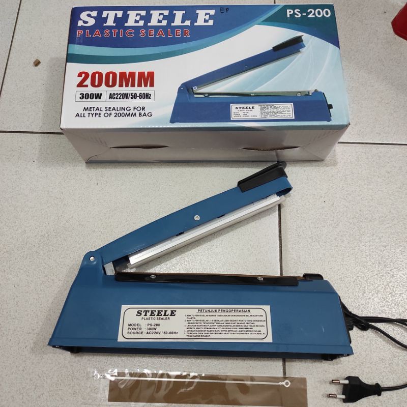 Mesin Press Plastik Stelle 20cm / 200mm / Impuls Sealer seal perekat Listrik