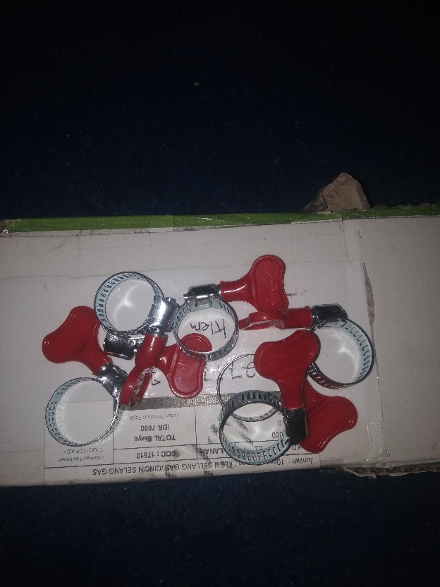 Klem Sellang Gas /cincin Selang Gas Stainless 7/8 Winn Gas