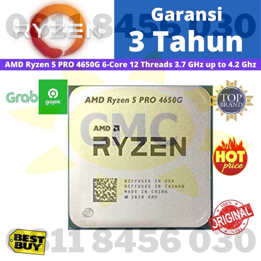 PROCESSOR AMD Ryzen 5 PRO 4650G TRAY