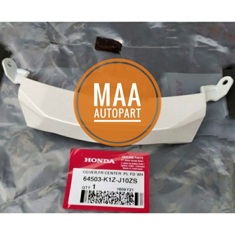 Cover front center dagu bawah PCX 160 K1Z Putih mutiara Original