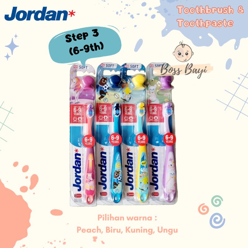 Jordan - Toothbrush / Toothpaste Baby Kids / Sikat Gigi / Pasta Gigi Bayi Anak