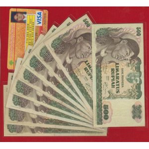 dijual 1 lembar uangkuno Rp 500 tahun 1968   seri sudirman  Termurah
