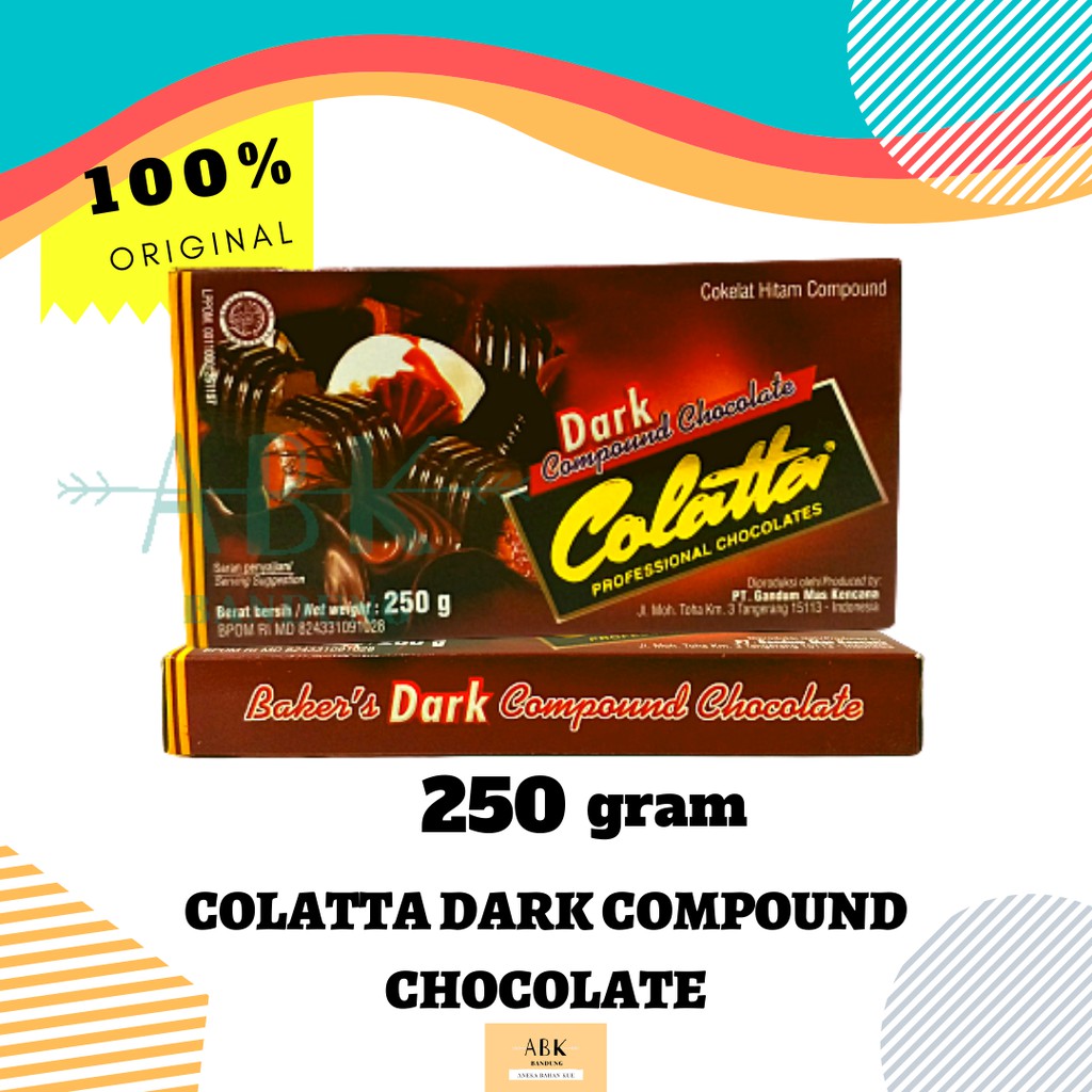 COLATTA DARK CHOCOLATE COMPOUND 250 GR / 250GR | COKLAT ...