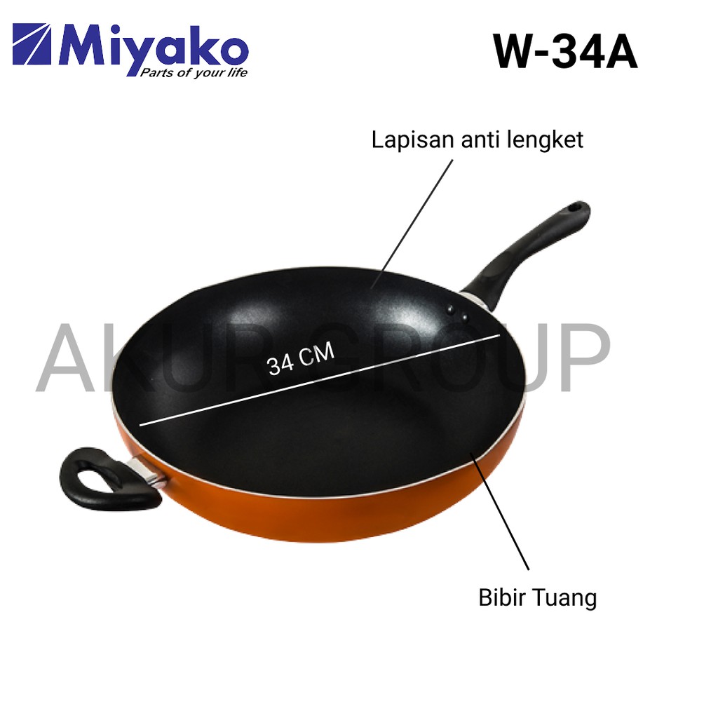 MIYAKO WOK PAN - MIYAKO MURAH BANGET / GARANSI RESMI