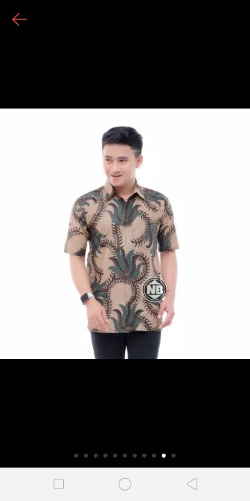 Size M L Xl Xxl Xxxl Bswart Batik Hrb026 Kenongo Hem Pendek Padi Pekalongan M L Xl Batik Pria Murah