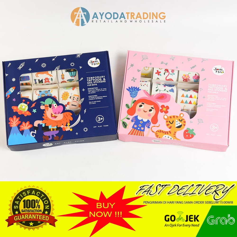 

Joan Miro Temporary Tattoo Tattoos and Nail Stickers Hadiah Kado