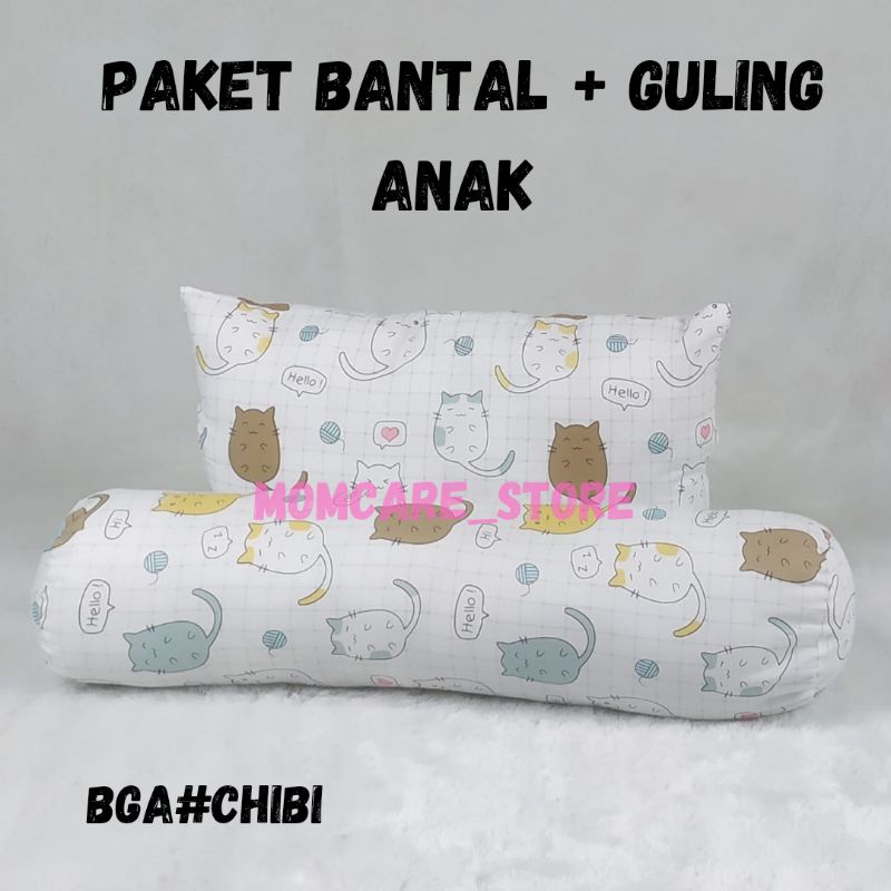 PAKET BANTAL + GULING KARAKTER/BANTAL + GULING JUNIOR MOTIF CHIBI