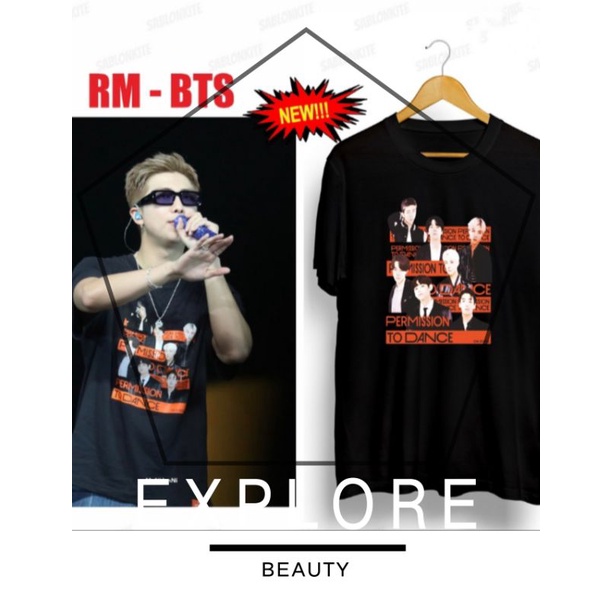 KAOS BTS RM PERMISSION TO DANCE ON STAGE TSHIRT UNISEX
