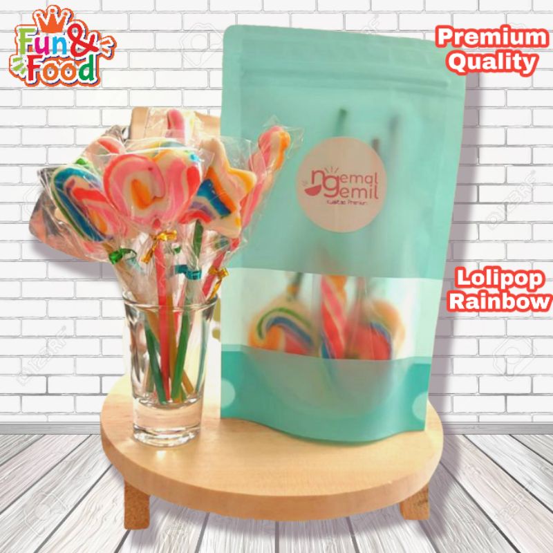 

Lolipop Rainbow | Permen Lolipop Pelangi