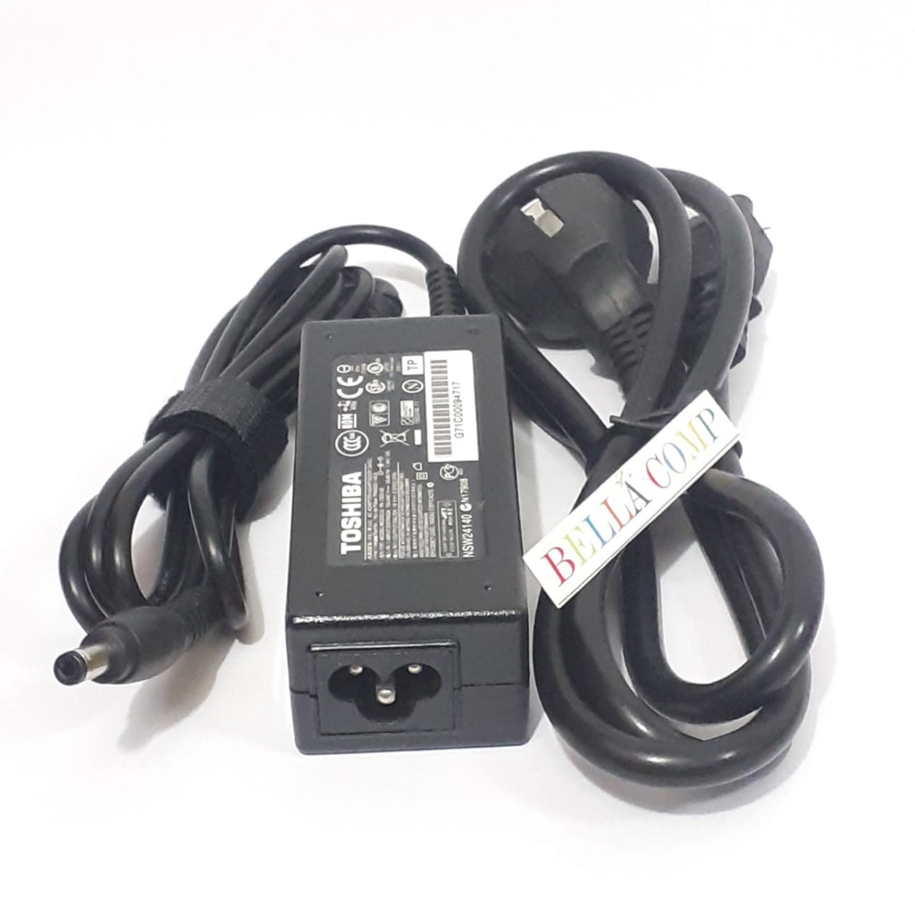 Adaptor Charger Laptop ORIGINAL Toshiba J40 J50 J53 J55 J60 J63 J70 Toshiba Satellite T215D L745D C640D C650D Toshiba Libretto W105-L251 W100 19V 2.37A