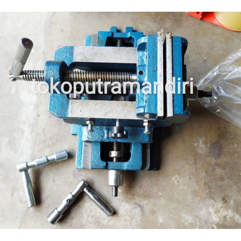 Ragum Silang 4" / Vice Cross 4" Ragum Slide Cross / Catok Bais Silang