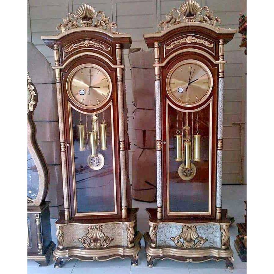 Lemari Jam Kayu Mewah/Lemari Jam Ukir Jepara