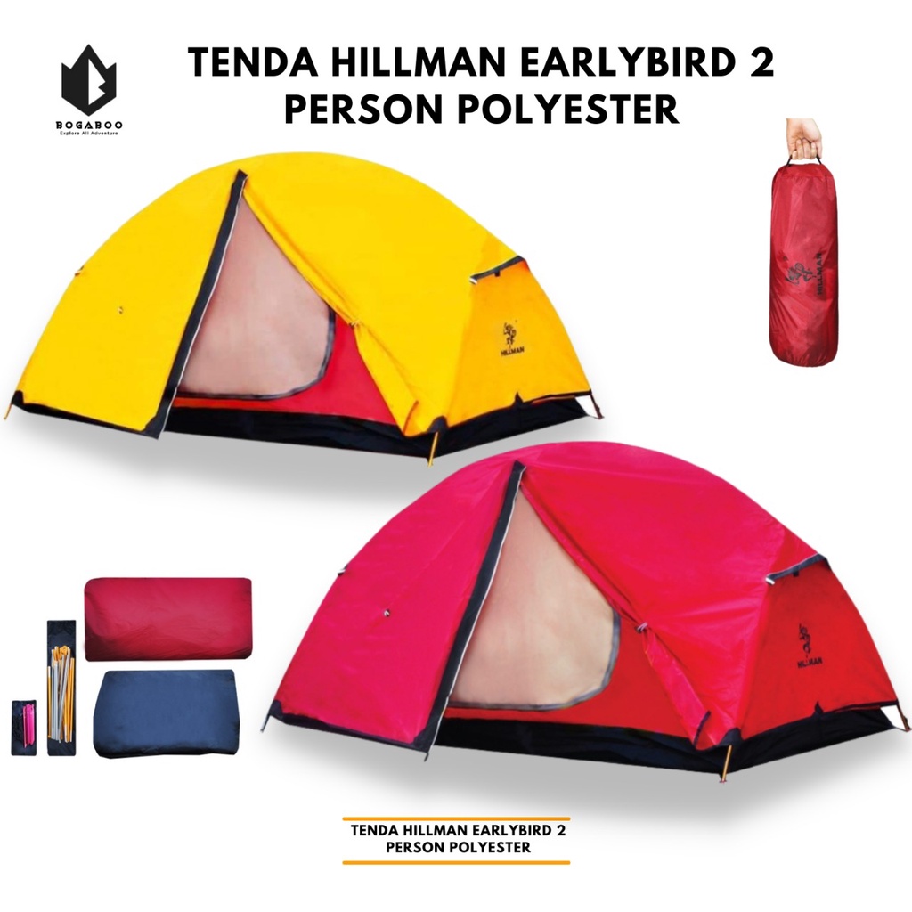 Tenda Hilman Earlybirds - Tenda Kapasitas 2 Person - tenda waterproof - tenda double layer