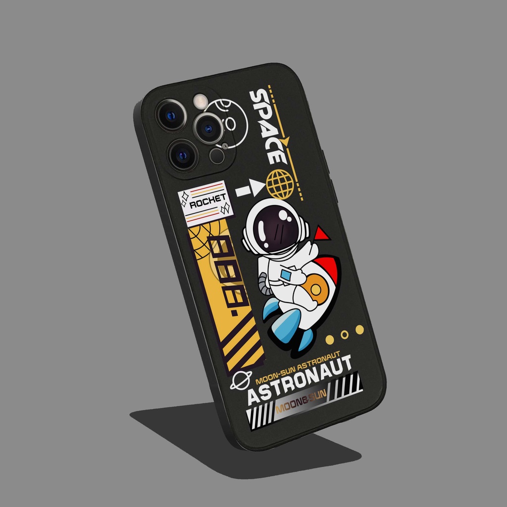 CASE ASTRONOUT UNTUK REALME 10 9 PRO 9 PRO PLUS 5 5 PRO 8i C11 C55 C12 C15 C2 C20 C31 C33 C30 C35 NARZO 50a 50A PRIME 50i 2020 2021 20 30A C21 C21y C25y 8 8 5G  SQUARE EDGE 50