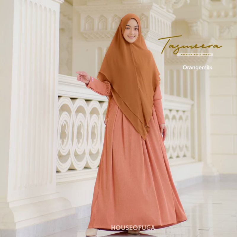 Tasmeera Dress by House Of Uga | Gamis Kaos Knit Premium