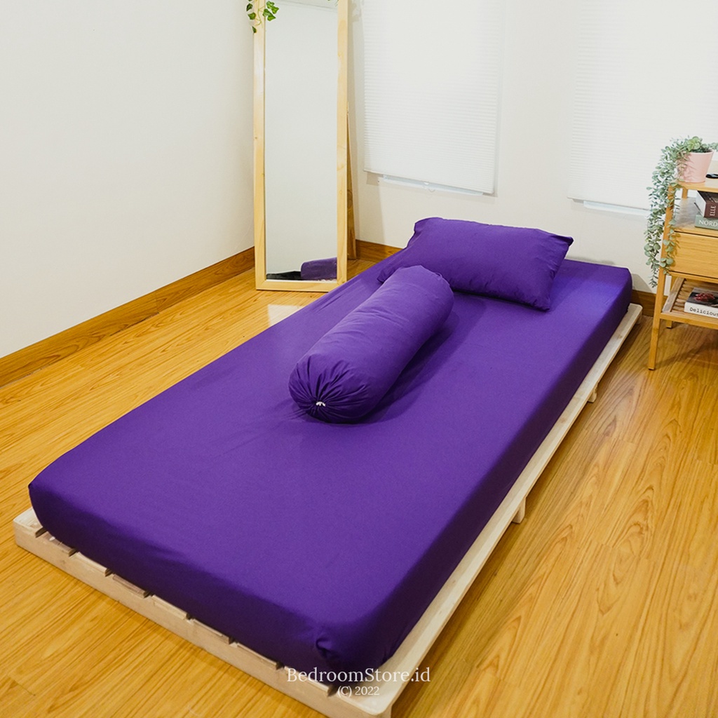 SPREI AESTHETIC POLOS VIOLET ALA KOREA SUDAH TERMASUK SARBAN SARGUL