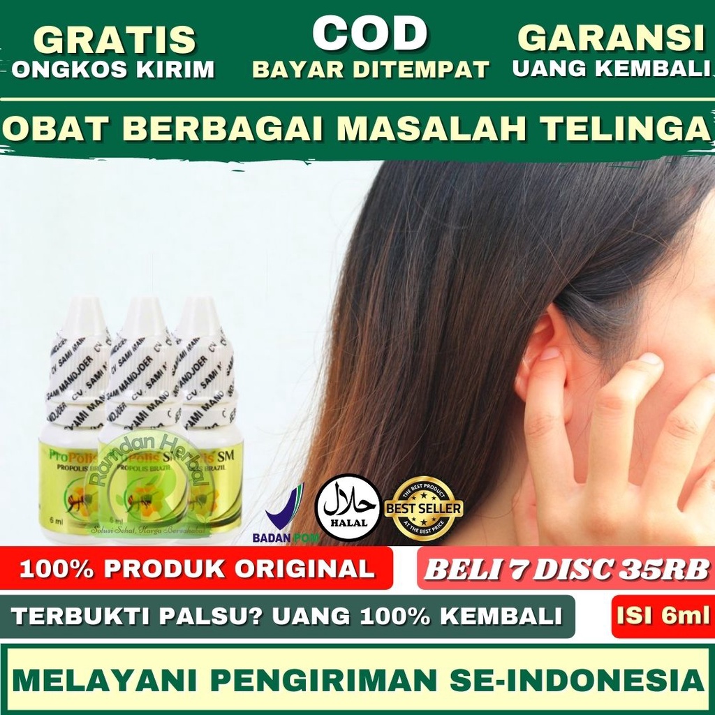Obat Telinga Bengkak-Alergi Telinga-Telinga Memerah-Telinga Keluar Air-Telinga Keluar Cairan-Propoli