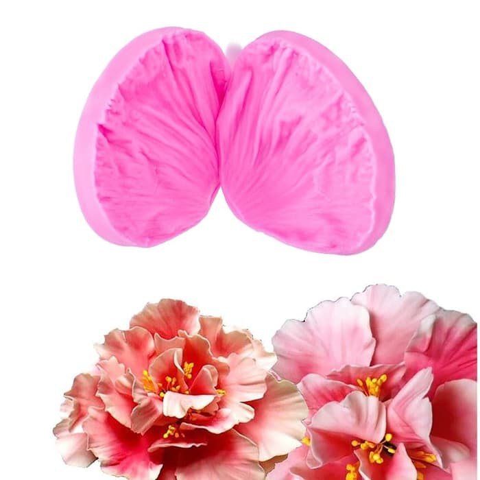 Deep Texture Silicone Mold - Peony Flower Petal (2pcs)