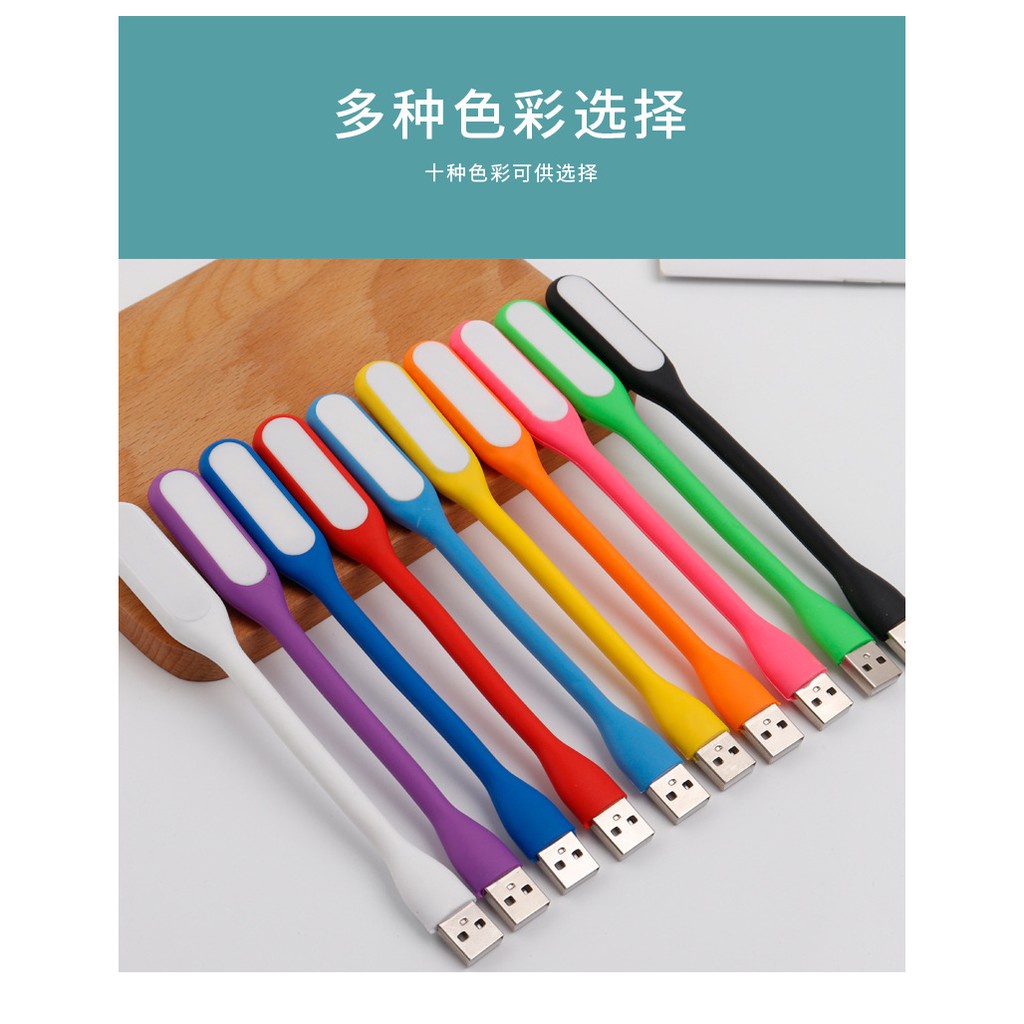 emergency Lampu LED USB portable fleksible Stick lampu model sikat