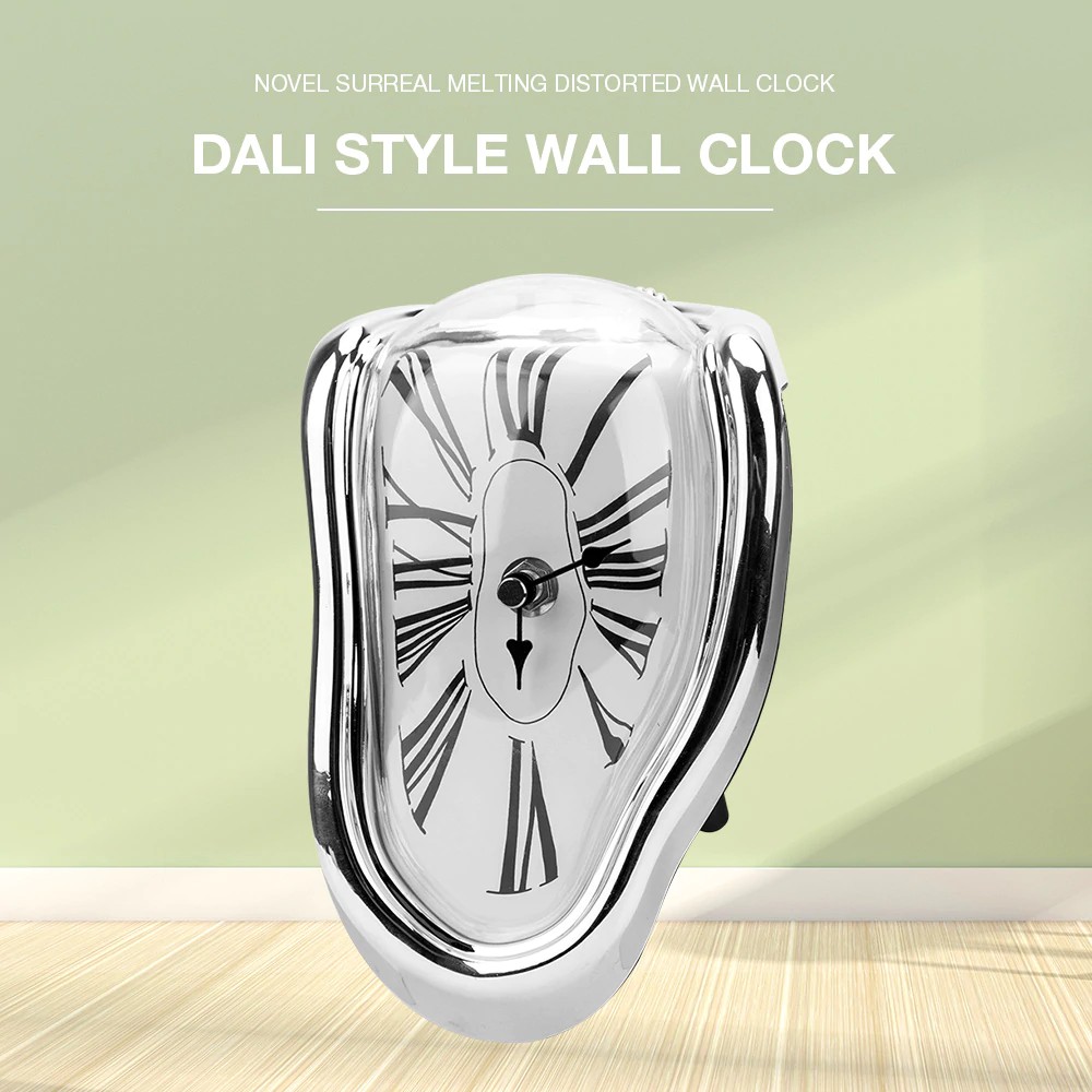 Novel Surreal Melting Distorted Wall Clocks Surrealist Salvador Dali Style Wall Watch Shopee Indonesia