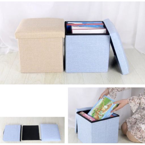 Keranjang Organizer Storage Box Tutup Organizer Kotak Penyimpanan 1095 Tempat Serbaguna Kotak Penyimpanan Bisa Untuk Duduk