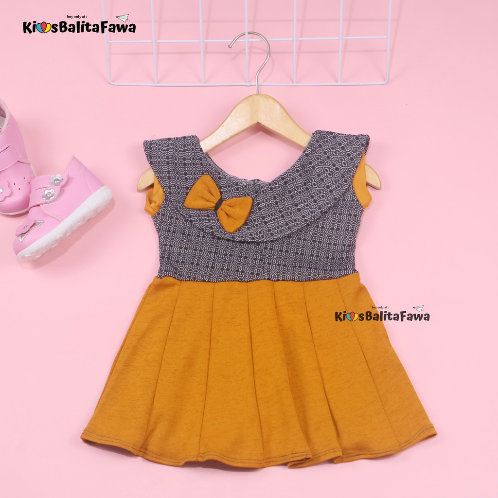 Dress Evelin Baby New Born Baru Lahir / COD Baju Anak Baby Perempuan Bayi Girl Lucu Harga Konveksi babycinnamon