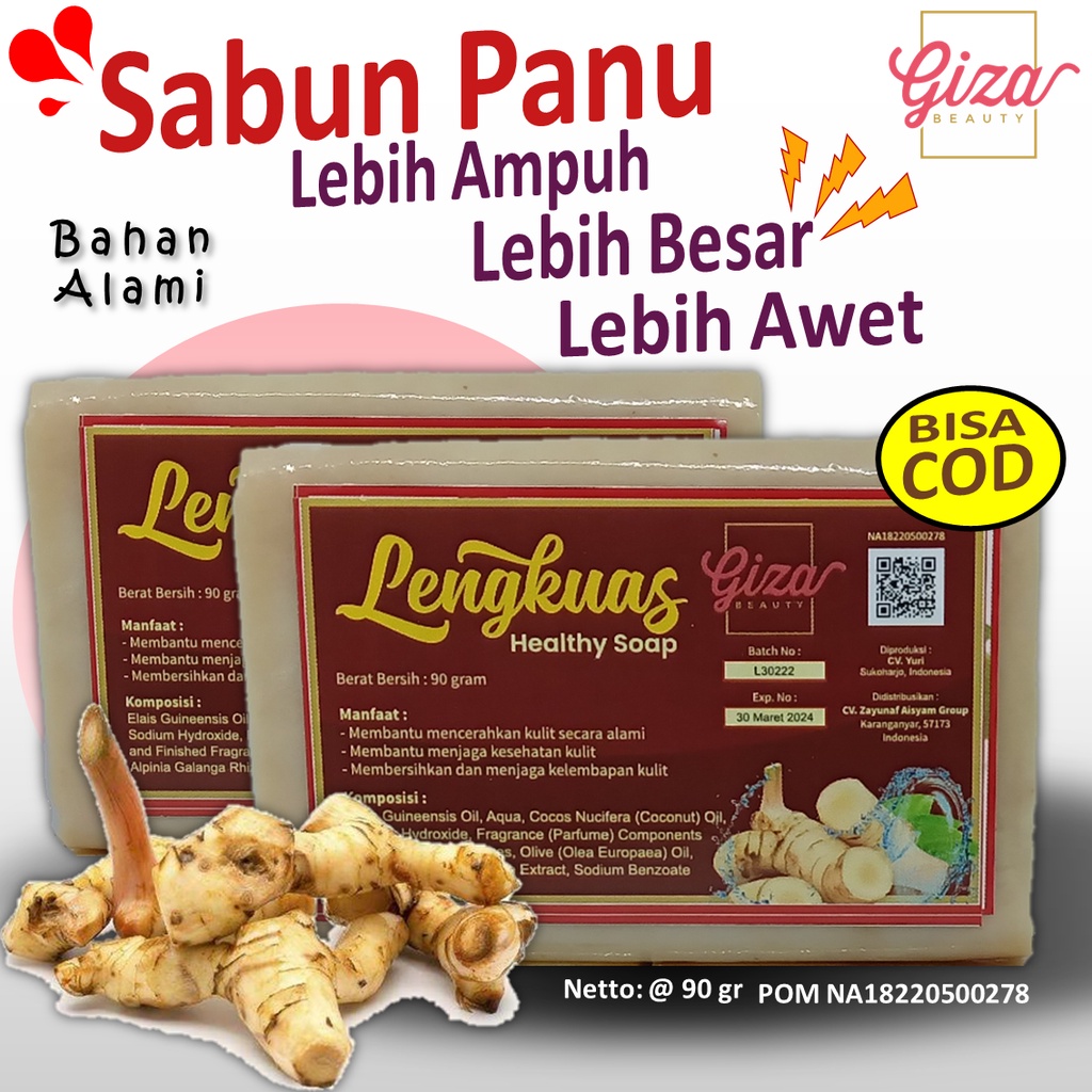 [BEST SELLER | COD] Sabun Penghilang Panu dan Gatal Gatal yang Ampuh dan Terlaris | Sabun Panu Herbal Lengkuas