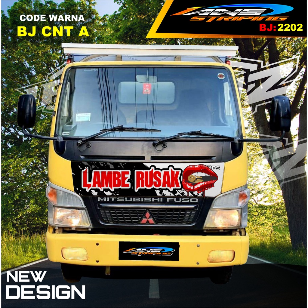 STICKER KAP DEPAN TRUK DINA , RAGASA / STIKER KABIN TRUK RAGASA,UMPLUNG / STIKER KAP CUP DEPAN TRUK DINA,FUSO