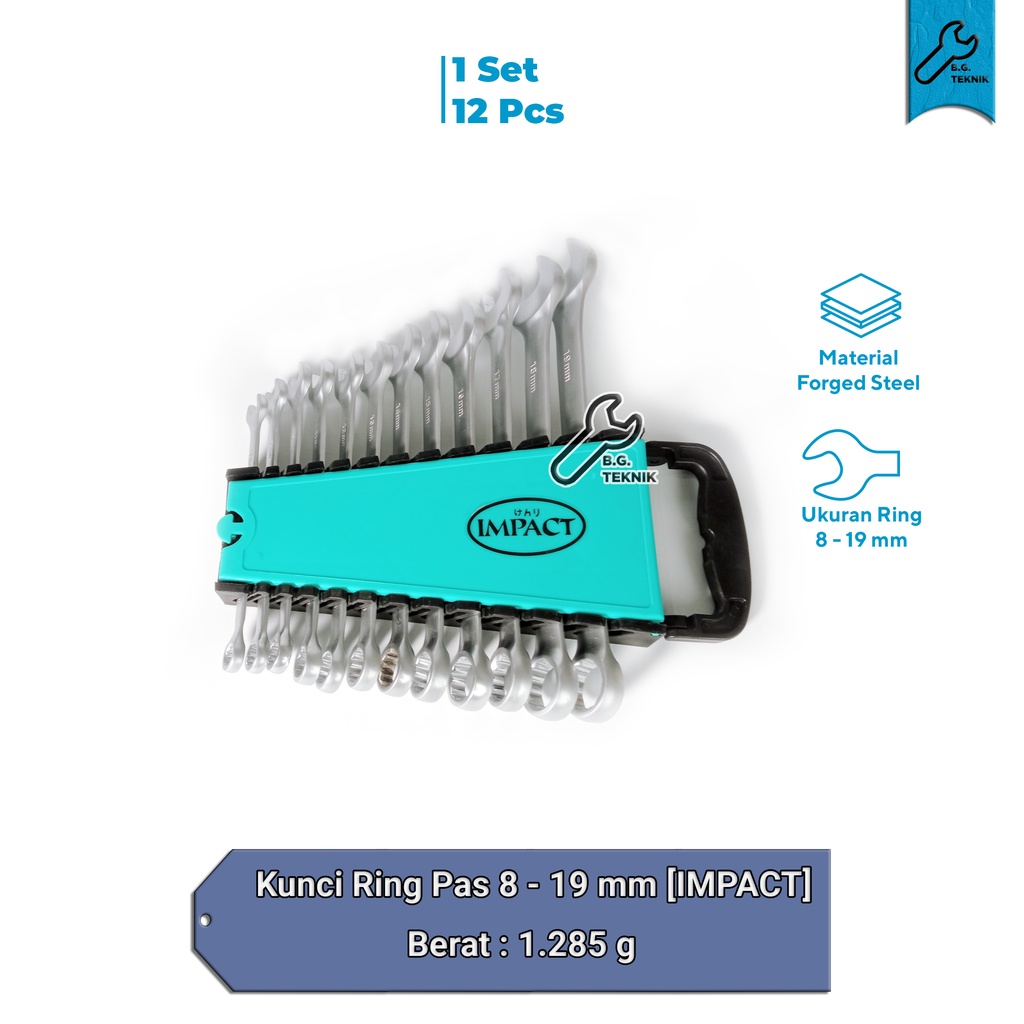 Kunci Ring Pas 8-19 mm / Combination Wrench [IMPACT/FIVE STAR]