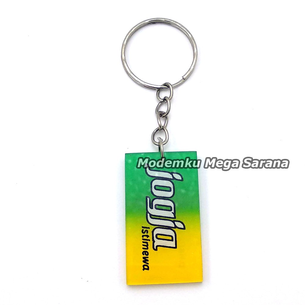 Souvenir Gantungan Kunci Jogja MRT11 - Jogja Istimewa Kotak Gradasi
