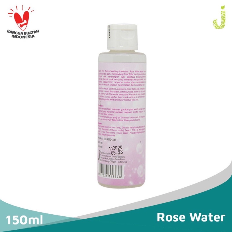 Grosir autumn pure nature rose water soothing &amp; moisture 150ml