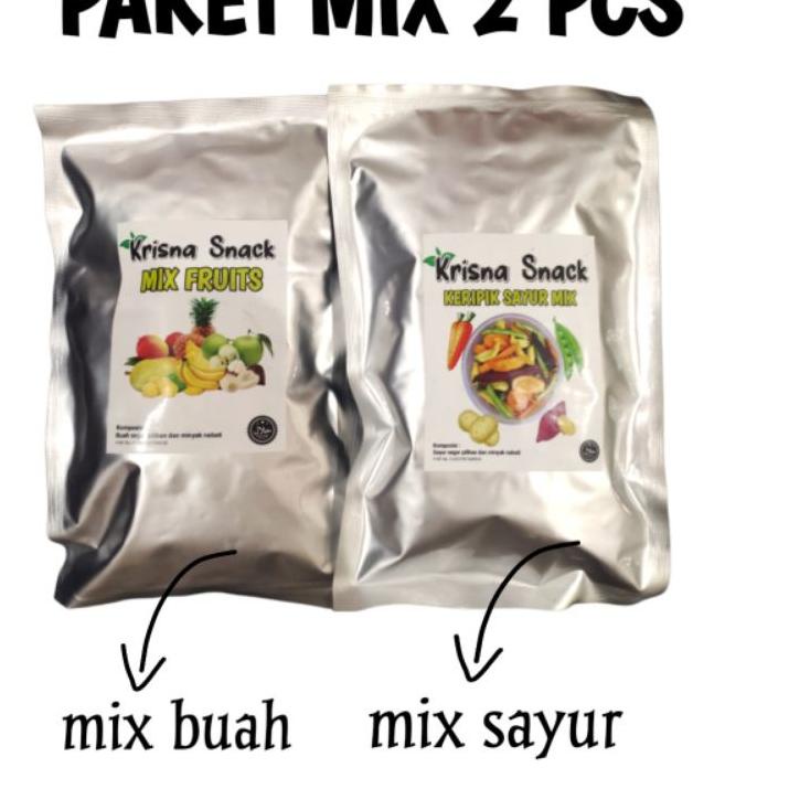 

✅Ada bonus Jika Beruntung PAKET MIX KERIPIK 2 PCS (MIX BUAH DAN MIX SAYUR) |Promo!!!|launching|New!